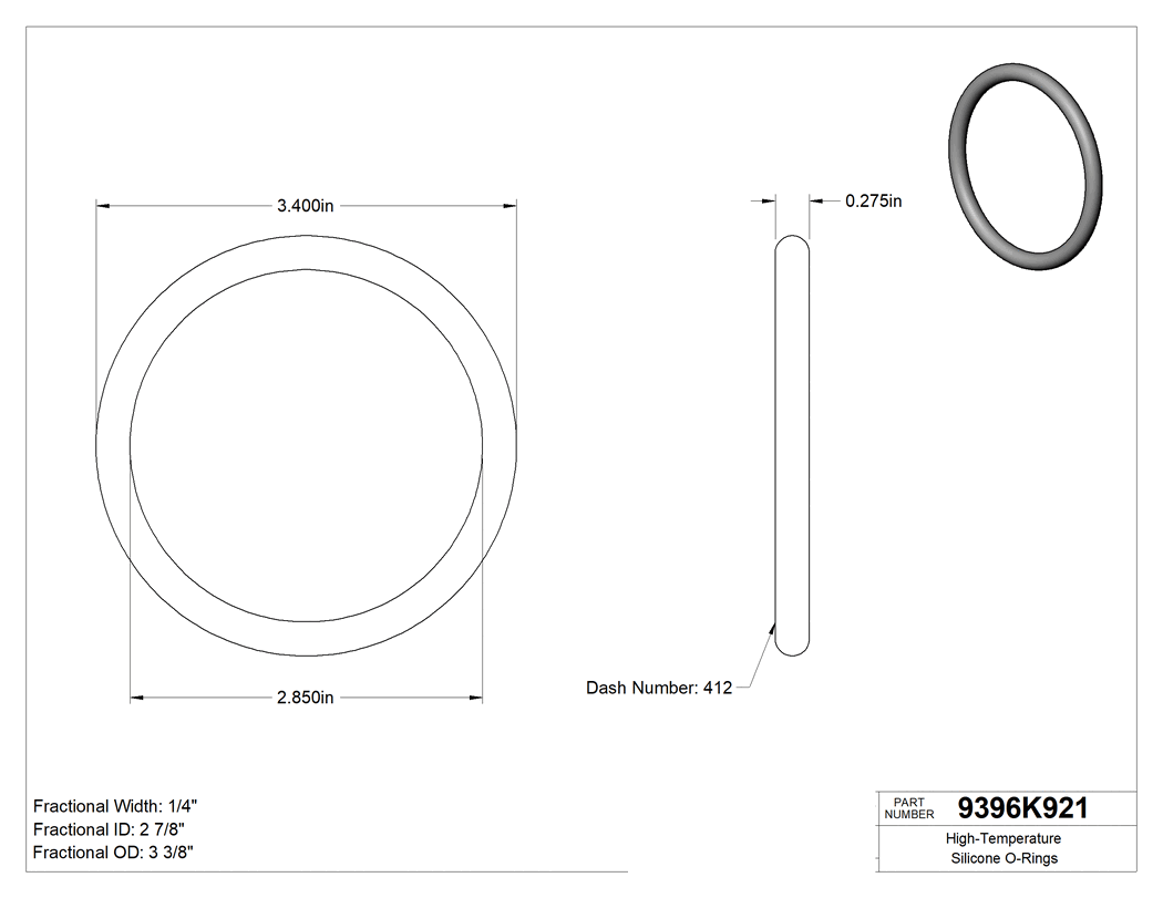 Technical drawing - 9396K921